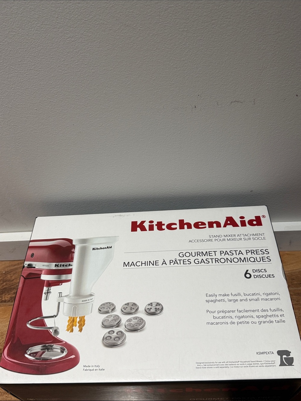 NWT KitchenAid White Gourmet Pasta Press Attachment